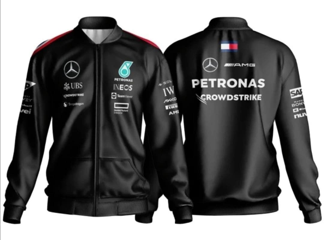 Formula 1 Soft Leather Jacket - (Mercedes-AMG F1)