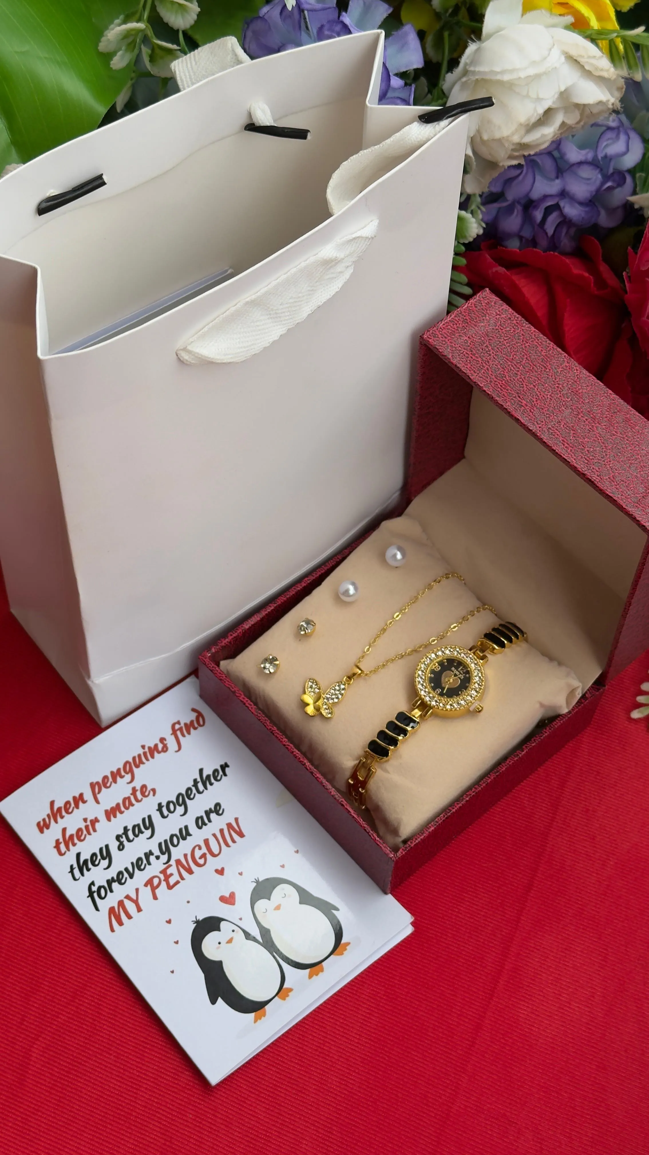 Valentine's Ladies Gift Set - "You Are Precious" Romantic Present with Engraving, Special Valentine's Day Gift ---